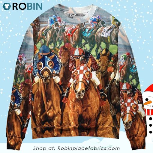 Horse Racing You Have The Best Seat Ugly Christmas Sweater