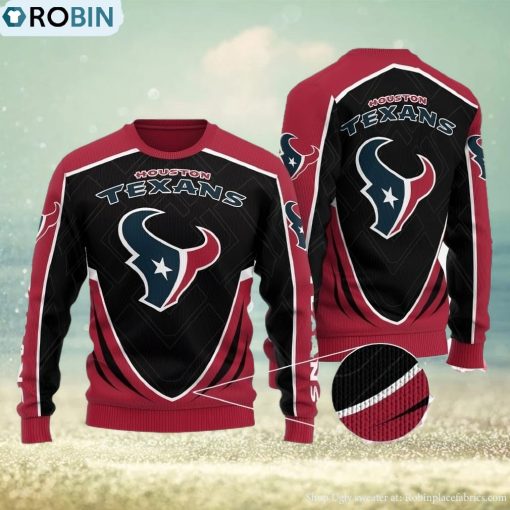 Houston Texans Men’s and Women’s All Over Print Sweater Snow Gift For Men And Women