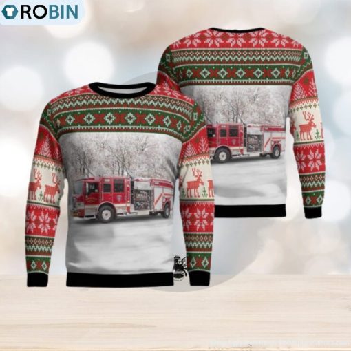 Houston Texas Ponderosa Fire Department Christmas Ugly Sweater 3D Gift For Men And Women