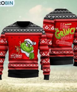 How Grinch Stole Christmas Red Ugly Christmas Sweater How Grinch Stole Christmas Red Ugly Christmas Sweater