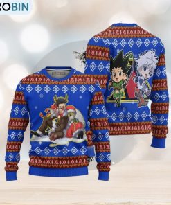 hunter-x-hunter-ugly-christmas-sweater-3d-kurapika-x-leorio-gift-for-big-fans-1