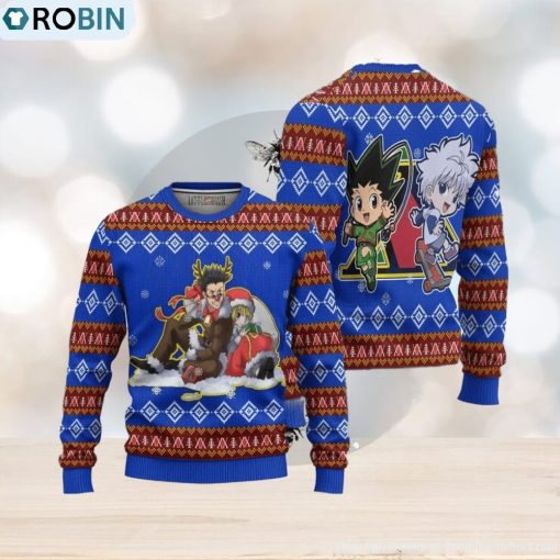 Hunter X Hunter Ugly Christmas Sweater 3D Kurapika X Leorio Gift For Big Fans