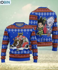 Hunter X Hunter Ugly Christmas Sweater 3D Kurapika X Leorio Gift For Big Fans