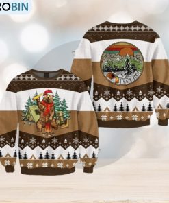 I Hate People Bear Beer Brown Ugly Sweater For Christmas