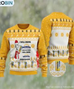 I Will Drink Twisted Tea Everywhere Christmas Ugly Sweater
