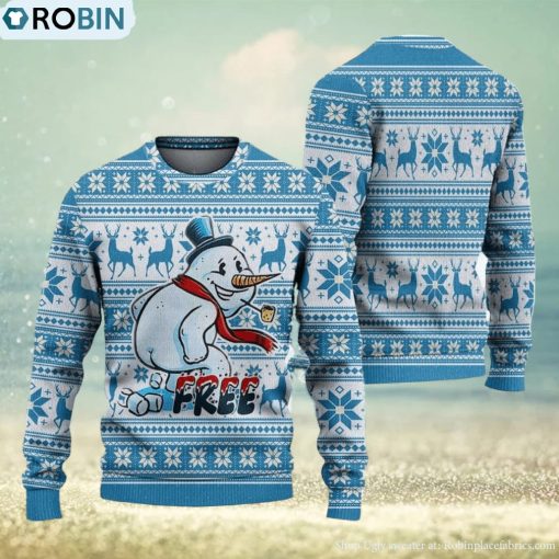 Ice Made By Snowman Ugly Christmas Sweater Knitted Gift For Men And Women