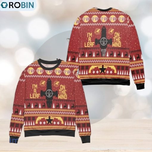 Im A Leaf On The Wind Serenity Ugly Christmas Sweater – Red