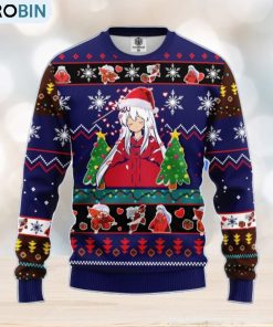 inuyasha-anime-ugly-christmas-sweater-blue-amazing-gift-men-and-women-christmas-gift-1