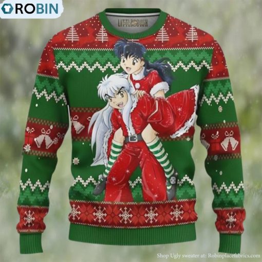 Inuyasha x Kagome Inuyasha Anime Ugly Christmas Sweater