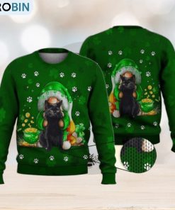 Irish And Meow Green 3D Full Print Ugly Sweater Christmas Gift Sweater