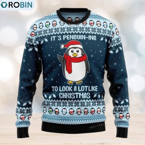 It Is Penguin ing Christmas Christmas Ugly Sweater Mens