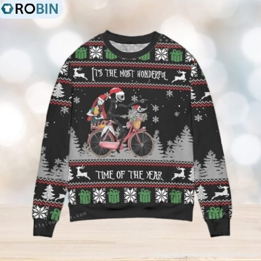 Jack And Sally The Most Wonderful Time Of The Year Ugly Christmas Sweater