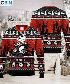 jack-skellington-and-zero-nightmare-before-christmas-ugly-sweater-2