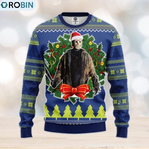 Jason Woorhees Amazing Gift Ugly Christmas 3D Sweater