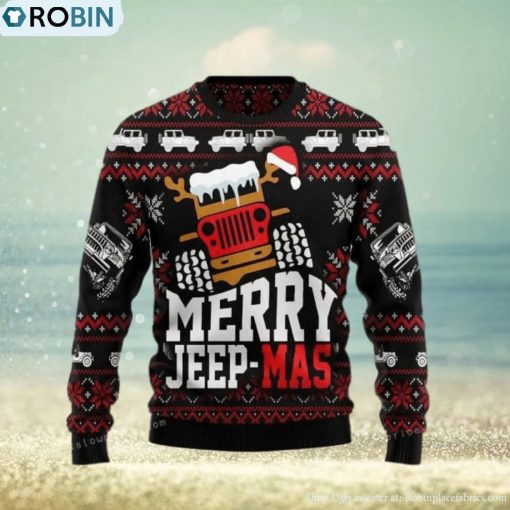 Jeep Mas Christmas Ugly Sweater
