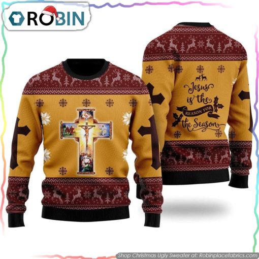 Jesus Christmas Ugly Christmas Sweater Gifts For Christians