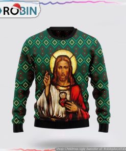 Jesus Christmas Ugly SweaterAdult Gifts For People Who Love Jesus