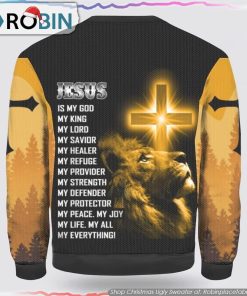 Jesus Is My God,My King,My Lord,My Savior Ugly Christmas Sweater