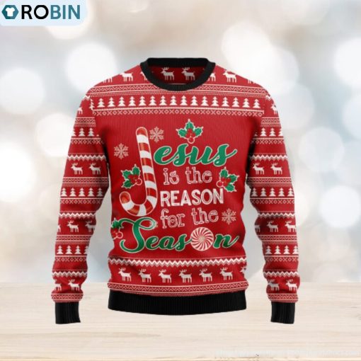 Jesus Is The Reason For The Season Ugly Christmas Sweater Gift Men Women