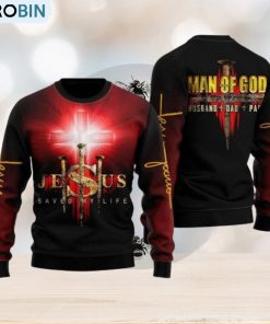 Jesus Man Of God Ugly Christmas Sweater Gift For Men And Women Jesus Man Of God Ugly Christmas Sweater Gift For Men And Women