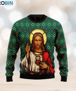 jesus-red-nosed-ugly-christmas-sweater-gift-men-women-1