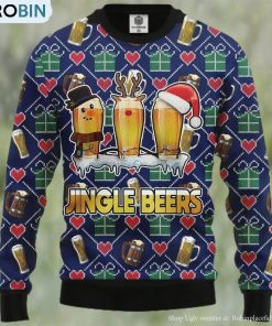 Jingle Beers Ugly Christmas Sweater, Gifts For Beer Lovers