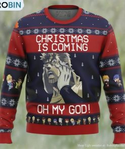 Jojo’s Bizarre Adventure Joseph Joestar Oh My God Ugly Christmas Sweater