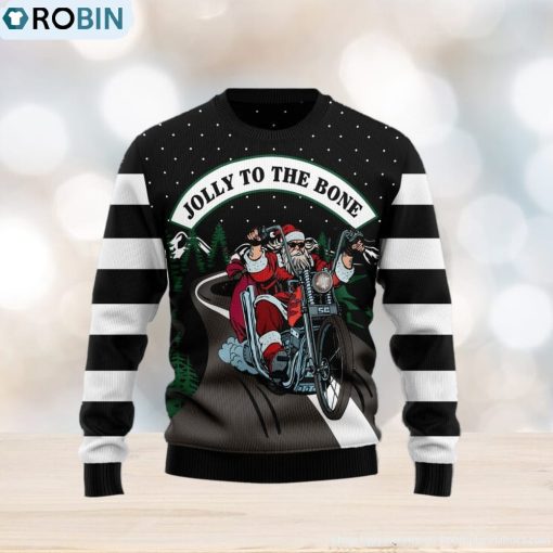 Jolly To The Bone Ugly Christmas Sweater Gift Men Women