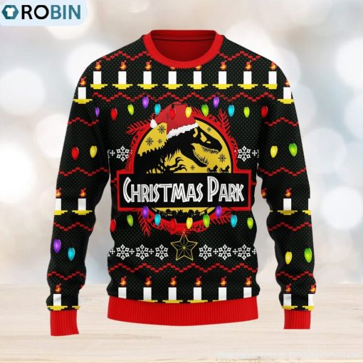 Jurassic Park Ugly Park Ugly Gift Christmas 3D Sweater For Men And Women