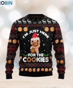 just-here-for-the-cookies-ugly-christmas-sweater-best-christmas-gifts-ideas-1