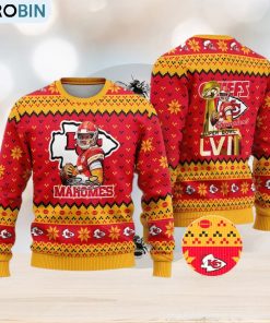 kansas-city-chiefs-patrick-mahomes-super-bowl-lvii-champions-2023-ugly-christmas-sweater-1