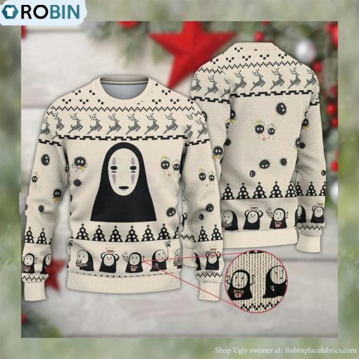 Kaonashi No Face So Cute Christmas Ugly Sweater