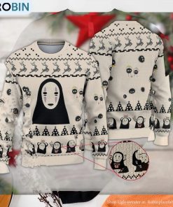 Kaonashi No Face So Cute Christmas Ugly Sweater Kaonashi No Face So Cute Christmas Ugly Sweater