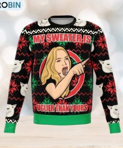 karen-yelling-at-grumpy-cat-meme-for-ugly-sweater-for-woman-1