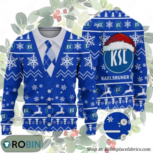 Karlsruher SC Bundesliga Team Ugly Christmas Sweater