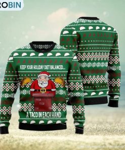 keep-your-holiday-diet-balanced-with-tacos-christmas-gift-ugly-christmas-sweater-xmas-holiday-1