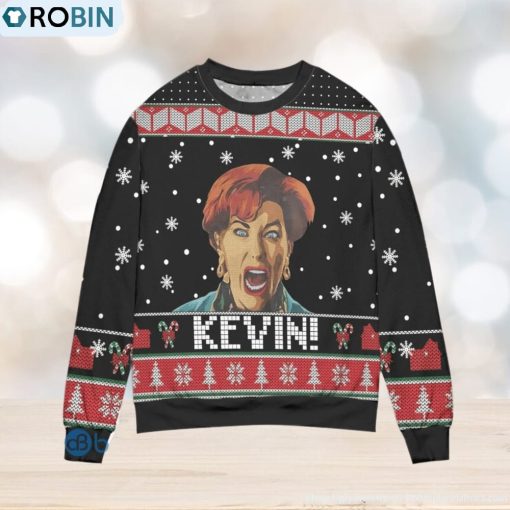 Kevin! Meme Home Alone Snowflake Christmas Pattern Ugly Christmas Sweater For Men And Women