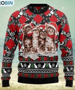 kitten-singing-together-2023-ugly-christmas-sweater-1