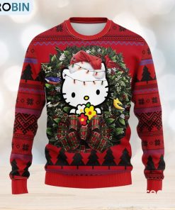 Kitty Noel Mc Thanksgiving Women Mens Ugly Christmas 3D Knitted Sweater