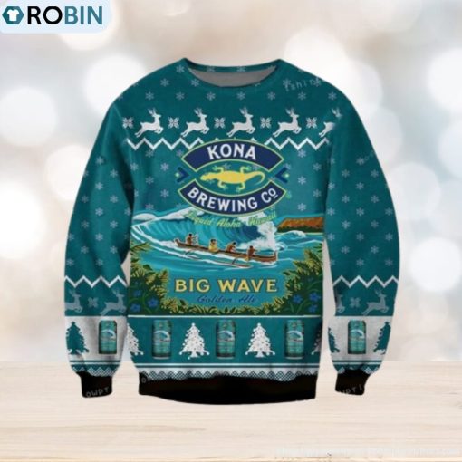 Kona Brewing Big Wave Golden Ale Ugly Sweater Party