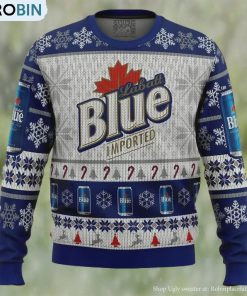 Labatt Blue Beer Ugly Christmas Sweater, Gifts For Beer Lovers