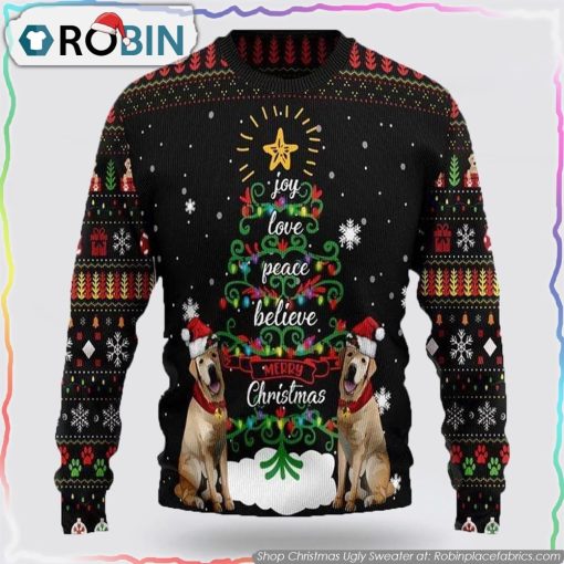 Labrador Christmas Dog Ugly Sweaters 3D Gifts For Dog Lover