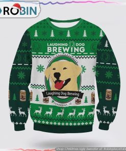 Laughing Dog Brewing Christmas 3d Ugly Sweater Dog Lover Christmas Sweater