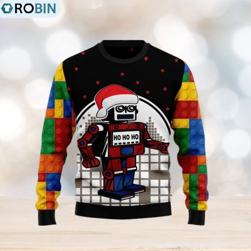 Lego Hohoho Lego Lover Colorful Ugly Christmas Sweater