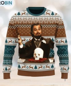 Leo DiCaprio Django Unchained Merry Chrismas Ugly Christmas Sweater For Men And Women