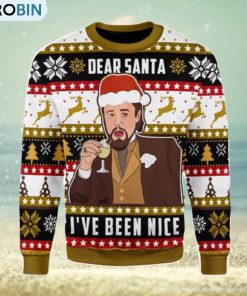 Leo I’ve Been Nice Santa Ugly Christmas Sweater, Xmas Gift Men And Women
