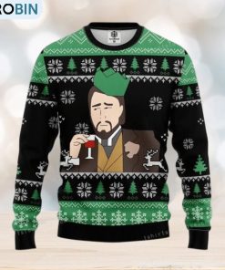 leonardo-dicaprio-drinking-meme-womens-ugly-sweater-1