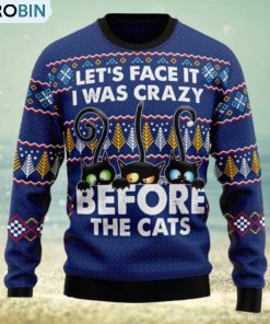 let's-face-it-i-was-crazy-before-the-cats-ugly-christmas-3d-sweater-gift-for-christmas-1