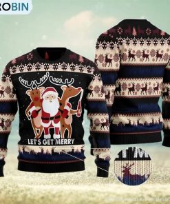 let's-get-merry-christmas-gift-ugly-christmas-sweater-xmas-holiday-1