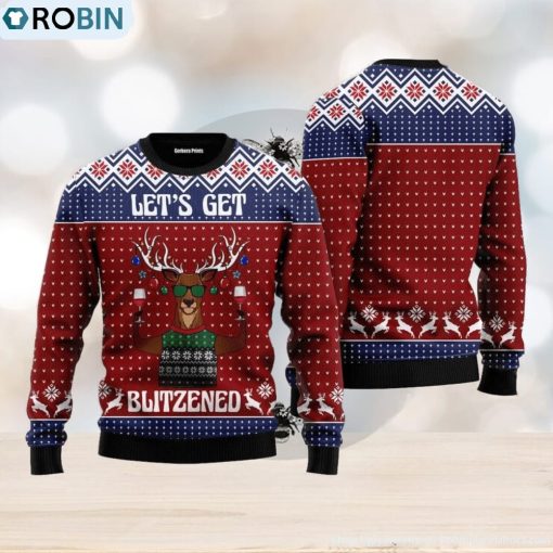 Let’s Get Slouchy Ugly Christmas Sweater For Men And Women